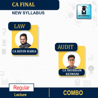 CA Final Combo Audit & LAW New Syllabus Regular Course : Video Lecture + Study Material By CA Kevin Haria & CA Shubham Keswani (For Nov 2022)