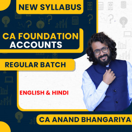 CA Anand Bhangariya Accounting Regular Batch For CA Foundation