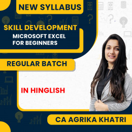 CA Agrika Khatri Microsoft Excel – Beginner to Pro Skill Development Course : Pen Drive / Online Classes