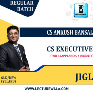 CS Executive JIGL Live @ Home (For Reappearing Students) Regular Batch By CS Ankush Bansal : Live Online Classes