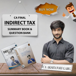 CA Akshansh Garg IDT Summary Book &amp; Question Bank 8th Edition Combo Online Study Material For CA Final