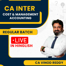 CA Vinod Reddy Cost and Management Accounting ICAI New Pattern Regular Live Streaming Regular Batch For CA inter