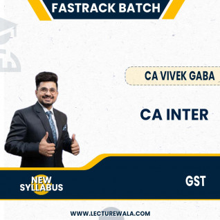 CA / CMA Inter New Syllabus FASTRACK batch GST Live By CA Vivek Gaba : Pen drive / Online classes