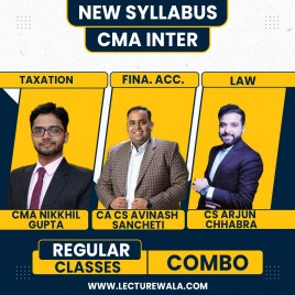 Navin Classes Group 1 Combo Accounts, Law &amp; Tax Regular Bacth For CMA Inter 