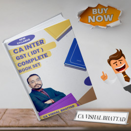 CA Inter GST Complete Book Set by CA Vishal Bhattad Sir