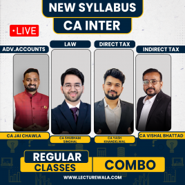 Vsmart Academy Group - 1 Combo Live Streaming Regular Batch For CA Inter