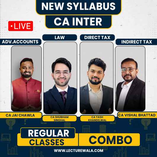 Vsmart Academy Group - 1 Combo Live Streaming Regular Batch For CA Inter