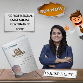 CS Muskan Gupta CSR &amp; Social Governance For CS Professional : Online Study Material